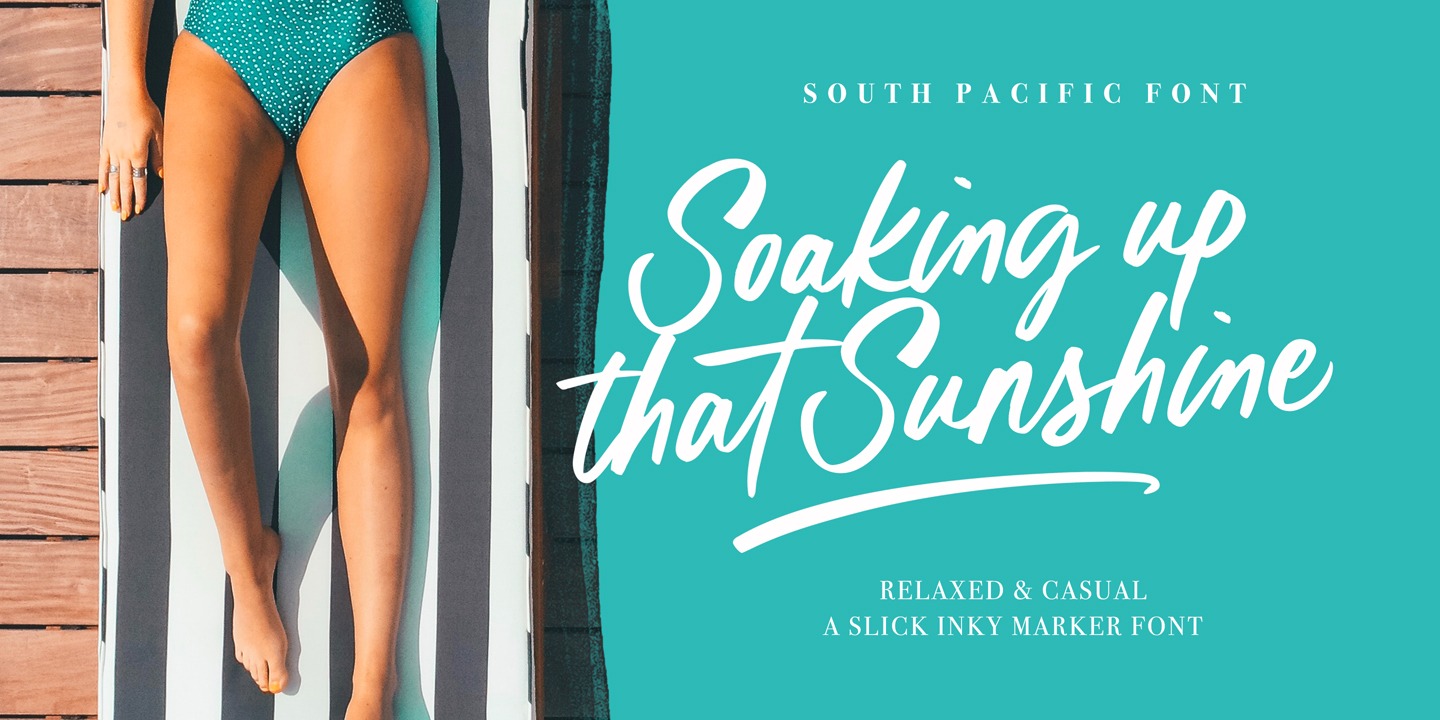 South Pacific Regular Font preview